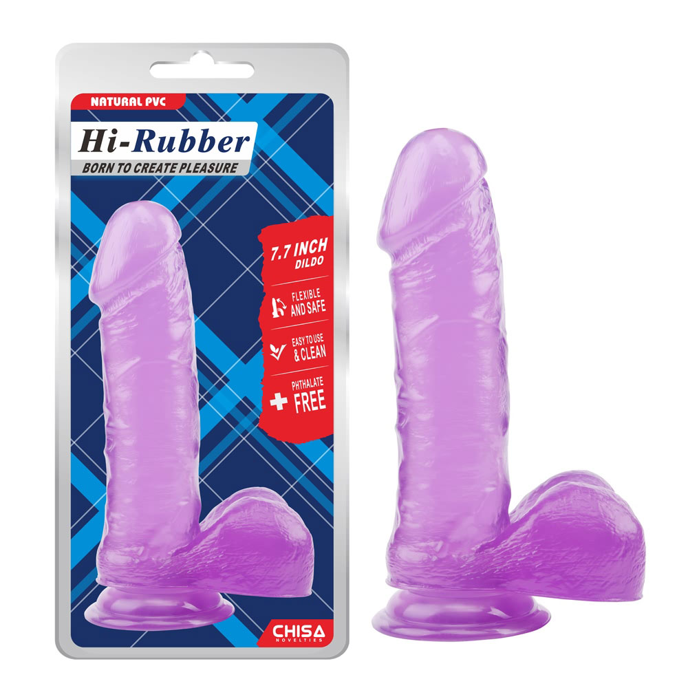 7,7 inch Dildo-Tím